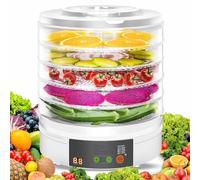 YIGECHENXIN 220V 110V disidratatore Alimentare Macchina Piccola con 5 vassoi impilabili Temperatura Regolabile Frutta e Verdura asciugatrice di Carne Facile da conservare Applicabile alle Noci,110V
