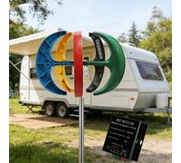 YIGECHENXIN 24v, Generatore per Turbine eoliche a velocità del Vento nominale di 12M/S, 12V 24V 48V 5500W turbina eolica Verticale di energia a Bassa rumorosità, Avvio a Bassa velocità del Vento