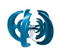 YIGECHENXIN 24v, Kit generatore Eolico Verticale a energia Nuova 3000W, Mulino a Vento a 5 Pale a Bassa rumorosità Tipo Lanterna, generatore Eolico 12V 24V 48V Adatto per sistemi eolici e solari