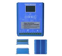 YIGECHENXIN 24v, Regolatore di Carica Ibrido MPPT Eolico e Solare, 12V24V48V 15000W Controllore Automatico con carico di Scarico e Display LCD Adatto per progetti solari-eolici Fai-da-Te