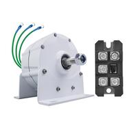 YIGECHENXIN 3000W 12V 24V 48V Generatore di Magneti Permanenti Senza Ingranaggi A 3 Fasi, Alternatore Senza Spazzole di Motore A Energia Libera Fai da Te con Rettificatore (220V),24v