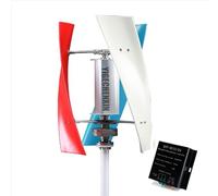 YIGECHENXIN 48v, Generatore Eolico a Bassa velocità di Avvio da 5000W, generatore Eolico Verticale Portatile 12V-220V con Kit turbina eolica e regolatore di Carica