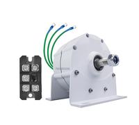 YIGECHENXIN 5000W Low RPM Generatore A Magneti Permanenti Senza Spazzole 12V 24V 48V 220V con Raddrizzatore Generatore AC Gearless trifase per Motore Diesel a turbina ad Acqua eolica (con Base),12v