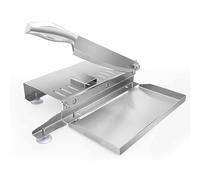 YIGECHENXIN Affettatrice Manuale per Carne di Agnello in Acciaio Inossidabile, Macchina per Tagliare Ossa di Carne congelata antiruggine Commerciale, Vassoio di stoccaggio con Base Impermeabile