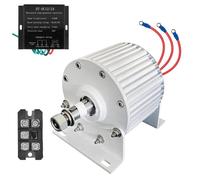 YIGECHENXIN Alternatore trifase da 15000W Senza Rumore, generatore a Magnete Permanente 12V 24V 48V Motore Elettrico per Vento Verticale Orizzontale (220V, Bianco),220v