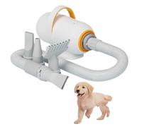 YIGECHENXIN Asciugatrice per Animali Domestici con Temperatura controllabile, asciugacapelli per Gatti ad Alta Potenza e Basso Rumore, Display Digitale Intelligente, velocità del Vento Fino a 68 m/s