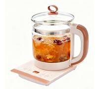 YIGECHENXIN Bollitore Mini Multifunzione Portatile 220V 1,8L Bollitore per Fiori Salutari in Vetro con 18 Menu Intelligenti e Timer per Bevande al tè