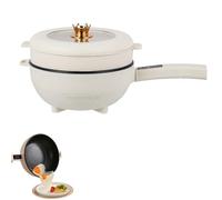 YIGECHENXIN Controllo della Temperatura con Display Digitale Pentola elettrica Dotata di Manico Resistente al Calore Wok Multifunzione a Doppio Strato da 4 Litri