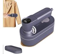 YIGECHENXIN Ferro da Stiro a Vapore 2 in 1 con Display Digitale, Mini stiratrice Rotante Portatile da 1200 W con Serbatoio dell'Acqua di Grande capacità,220V