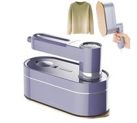 YIGECHENXIN Ferro da Stiro Elettrico Portatile a Doppio Uso Asciutto e Bagnato con Base antiscottatura 220 V/110 V spegnimento Automatico Dopo 10 Minuti, Potente Antirughe.,110V