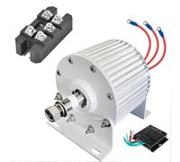 YIGECHENXIN Generatore a Magnete Permanente Senza Ingranaggi 1000W 12V 24V 48V, avvolgimento in Rame Puro e Magnete Ndfeb, generatore AC a Bassa velocità con Base, Uso per turbina eolica,12v