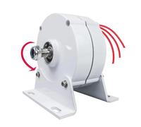 YIGECHENXIN Generatore a Magnete Permanente Senza Ingranaggi da 15000W, alternatore AC a Bassa velocità 12V-220V con Base, Uso per turbina eolica e turbina idrica (Bianco),12v