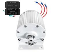 YIGECHENXIN Generatore a magneti permanenti Senza Ingranaggi da 14000W, Dynamo Magnetica ad Acqua per Turbine idrauliche da 12V 24V 48V (750 Giri/min, 220V),24v
