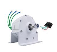 YIGECHENXIN Generatore A Magneti Permanenti Senza Ingranaggi Trifase 600W 350 RPM, con Controller, Generatore Brushless 12V 24V 48V per Generazione di Energia Idroelettrica/Eolica,24v