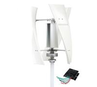 YIGECHENXIN Generatore di Turbina Eolica All'aperto, 12V 24V 48V 220V W/Controller Generatore di Turbina Eolica Maglev AC A 3 Lame, Mulino A Vento Senza Rumore (5000W),24v