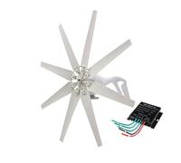 YIGECHENXIN Generatore Eolico Trifase ad Alta Efficienza 3500W Turbina Eolica 48V 24V 12V Turbina Eolica Residenziale con Controller MPPT per Vento per Casa, Fattoria off Grid,12v