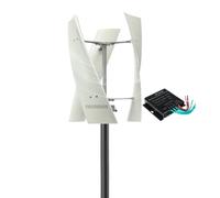 YIGECHENXIN Home Kit di Turbine eoliche ad ASSE Verticale, generatore Eolico 5000W 12V-220V Piccolo Mulino a Vento Energia Libera w/Controller Adatto per la Generazione di energia agricola,48V