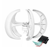 YIGECHENXIN Kit Generatore Eolico, 1500W 12V 24V 48V Generatore di Mulino A Vento A Lanterna A 5 Pale con Controller Generatore di Levitazione Magnetica Permanente per Casa, Campeggio,12v