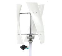 YIGECHENXIN Kit generatore Eolico 4000W, Kit generatore a turbina eolica Portatile a 3 Pale 12V 24V 48V 220V W/Controller Adatto per l'illuminazione Stradale del Giardino (Bianco),12v