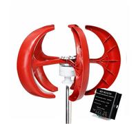 YIGECHENXIN Kit generatore Eolico Verticale Silenzioso da 5500W, con Controller 12V 24V 48V 5 Pale per Cortile e Illuminazione Stradale Kit generatore Eolico a Lanterna,48V