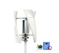 YIGECHENXIN Kit Generatore Eolico Verticale Silenzioso da 8000W 12V 24V 48V 220V per Casa e Giardino, Piccola Turbina Eolica Verticale AC a Tre Fasi Maglev (con Controllore MPPT),24v