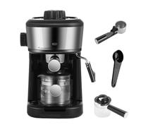 YIGECHENXIN Macchina da Latte di Grande capacità 220 V con Tazza di caffè in Vetro 900 W Caffettiera per caffè Espresso ad Alta Pressione Facile da Usare e Pulire per la casa e L'Ufficio
