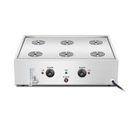 YIGECHENXIN Macchina elettrica Versatile Commerciale a Vapore del panino, 2000W 4000W Controllo della Temperatura del panino in Acciaio Inossidabile vaporizzatore,6 Holes