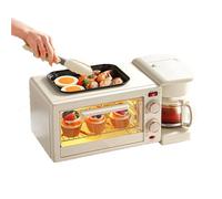 YIGECHENXIN Macchina per Colazione Multifunzionale, Controllo della Temperatura della Macchina del Forno Sandwich+Tempi Adatti per Cottura, Biscotti, Carne alla griglia