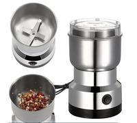 YIGECHENXIN Macina Spezie Elettrica Multi-Funzione da 150W con Pulsante One-Touch, Mini Macinacaffè Casalingo da 300ml per Cereali, Noci, Condimenti e Chicchi di caffè