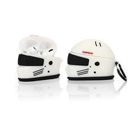 YIGEYI Custodia in Silicone Compatibile con Airpods Pro Funny Cute Cartoon 3D Case Cover[Fantastica Serie di Giochi] (Casco per Moto)