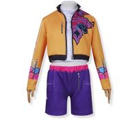 Yigoo Korea Pop singer Kostüm Kinder, Pop Star Cosplay Costume Outfit Mädchen, Anime Jäger Popsänger Idol Bühnenuniform Verkleidung für Karneval Halloween Party 150