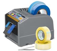 Yigowyigo Distributore Automatico Nastro Adesivo, Taglianastro Elettrico Ingranaggio Silicone, Larghezza Banda 6-60 mm Lunghezza 999 mm MAX, Multifunzionale Taglia-colla Elettronica per Uffici Negozi