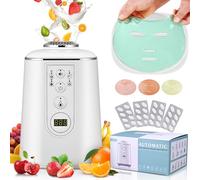 Yigowyigo Maschere macchina con 32 pezzi collagene, maschere facciali macchina fai da te frutta naturale verdura, intelligente linguaggio mask maker per maschera, pulizia automatica