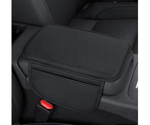 YIGY Cuscino Bracciolo Auto per Mazda CX-30/CX-30 EV, Antiscivolo Protezione Console Centrale con 2 Tasca Portaoggetti Accessori,A Black