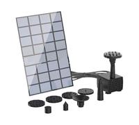 YIGZYCN 1 set di pompe a fontana ad energia solare per vasche per uccelli da 2,5 W per esterni con protezioni per la corsa a secco e 6 ugelli fontana solare