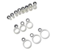 YIGZYCN 14 pezzi/22 anelli guida per canna da pesca, accessori per la pesca all'aperto, facili da installare, guide in ceramica, guide ad alta resistenza