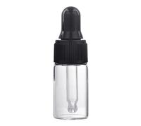YIGZYCN 1ml/2ml/3ml riutilizzabile trasparente contagocce di vetro vuoto bottiglia portatile viaggio liquido dispenser per olio essenziale collirio