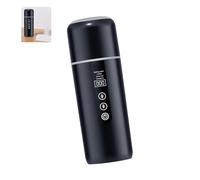 YIGZYCN 2. Bollitore Elettrico da Viaggio da 500ml con USB, 12V/24V, Riscaldamento Rapido, Isolamento per Campeggio, Zaino, Auto, Tazza Riscaldata Permanente Senza Scolorimento