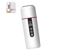 YIGZYCN 2. Bollitore elettrico da viaggio USB da 500 ml, 12 V/24 V, riscaldamento rapido isolato per campeggio, zaino, auto, tazza riscaldata permanente non scolorita