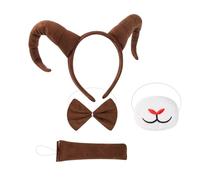 YIGZYCN 4 costumi da antilope per bambine e ragazze, cosplay, orecchie da antilope, fascia per coda e papillon, kit di accessori per costumi di carnevale