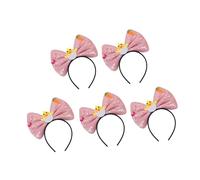 YIGZYCN 5Pcs Paillettes Scintillanti Fasce Bowknot Hairband Party Copricapo Per Le Donne Ragazza Natale Festa di Compleanno Fotografia Party Wear