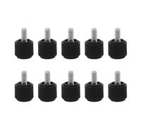 YIGZYCN 6 # 32 Viti a torsione a mano compatibili con la maggior parte dei casi di computer Testa in gomma Comoda installazione pannello laterale Vite a pollice