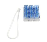 YIGZYCN 9 Key Led Keycaps Portachiavi Interruttore Giocattolo Tester Con Cavo In Silicone Con Feedback Tattile Stress Relief Per Adulti