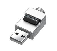 YIGZYCN Adattatore senza saldatura USB2.0 Custodia in metallo Terminali maschio USB 2.0 Blocca dati Connettore USB Terminali a vite Spina scheda