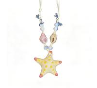 YIGZYCN Affascinante collana con perline a forma di stella marina, conchiglie, in diversi colori, elegante accessorio per le vacanze per la collezione di gioielli quotidiani, One Size, come descritto