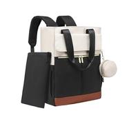 YIGZYCN Ampio zaino impermeabile per pannolini con scomparti multipli borsa a tracolla per pannolini da lavoro per spostamenti essenziali per la mamma, Nero , Bellezza di massa