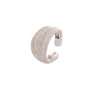 YIGZYCN, anello a fascia larga con linea intrecciata, multi-linea, per donne e ragazze, gioiello completo, regalo regolabile, promessa personalizzata per la migliore amica