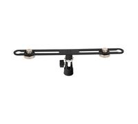 YIGZYCN Asta microfono stereo regolabile con viti da 5/8 "professionale per tenere 2 Mic Stereo Stand