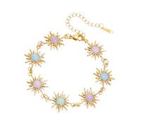 YIGZYCN Bella collana a forma di fiore in acciaio inox, perfetta per donne e ragazze, design dolce e alla moda, One Size, Metallo, Non pietra preziosa
