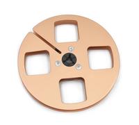 YIGZYCN Bobina di nastro vuota in alluminio da 5 pollici per registratori a nastro da 1/4 Design a 4 fori per bobina in alluminio operativa stabile